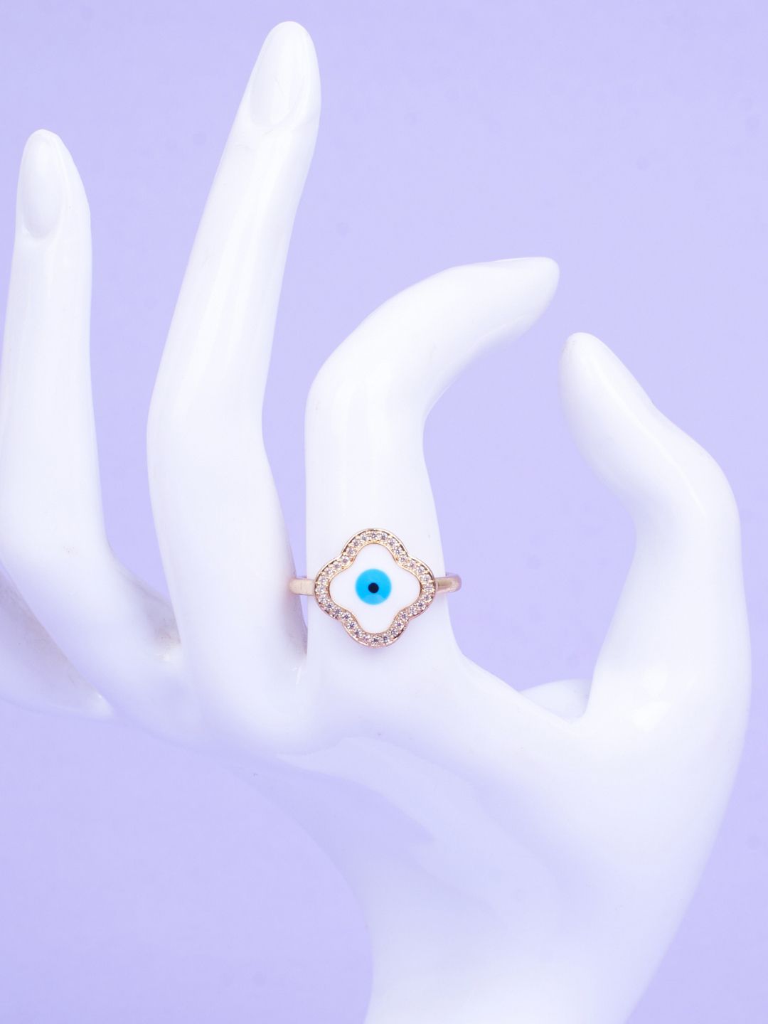 SALTY Greek Evil Eye Finger Ring