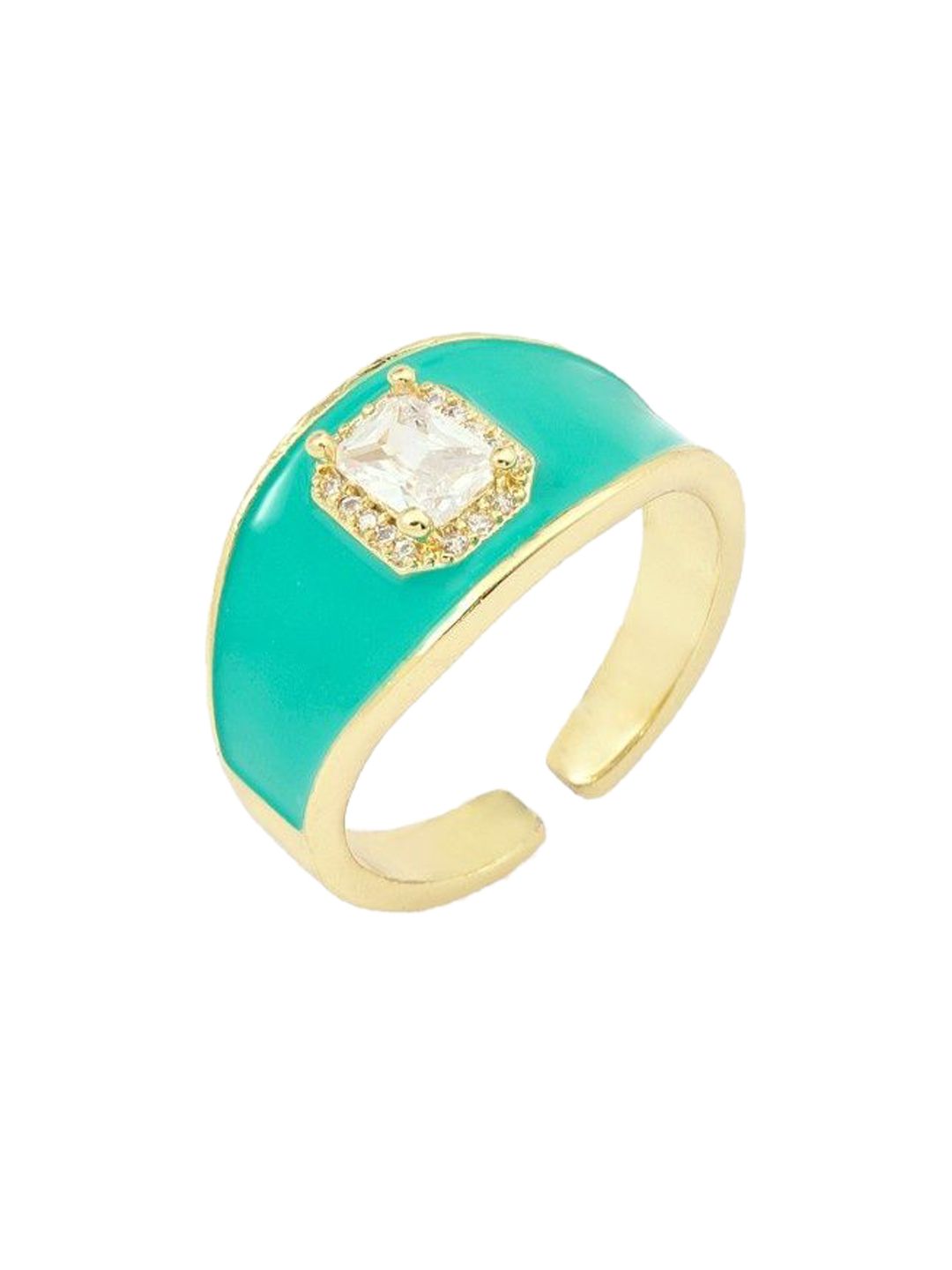 SALTY Stone Studded Bold Ring