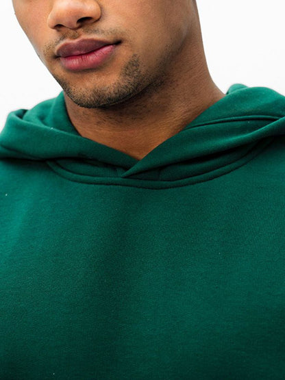 Men Bottle Green Wear A Hug Oversized Hoodie