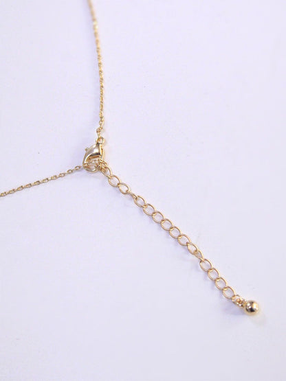 SALTY Stainless Steel Stone-Studded Layered Necklace