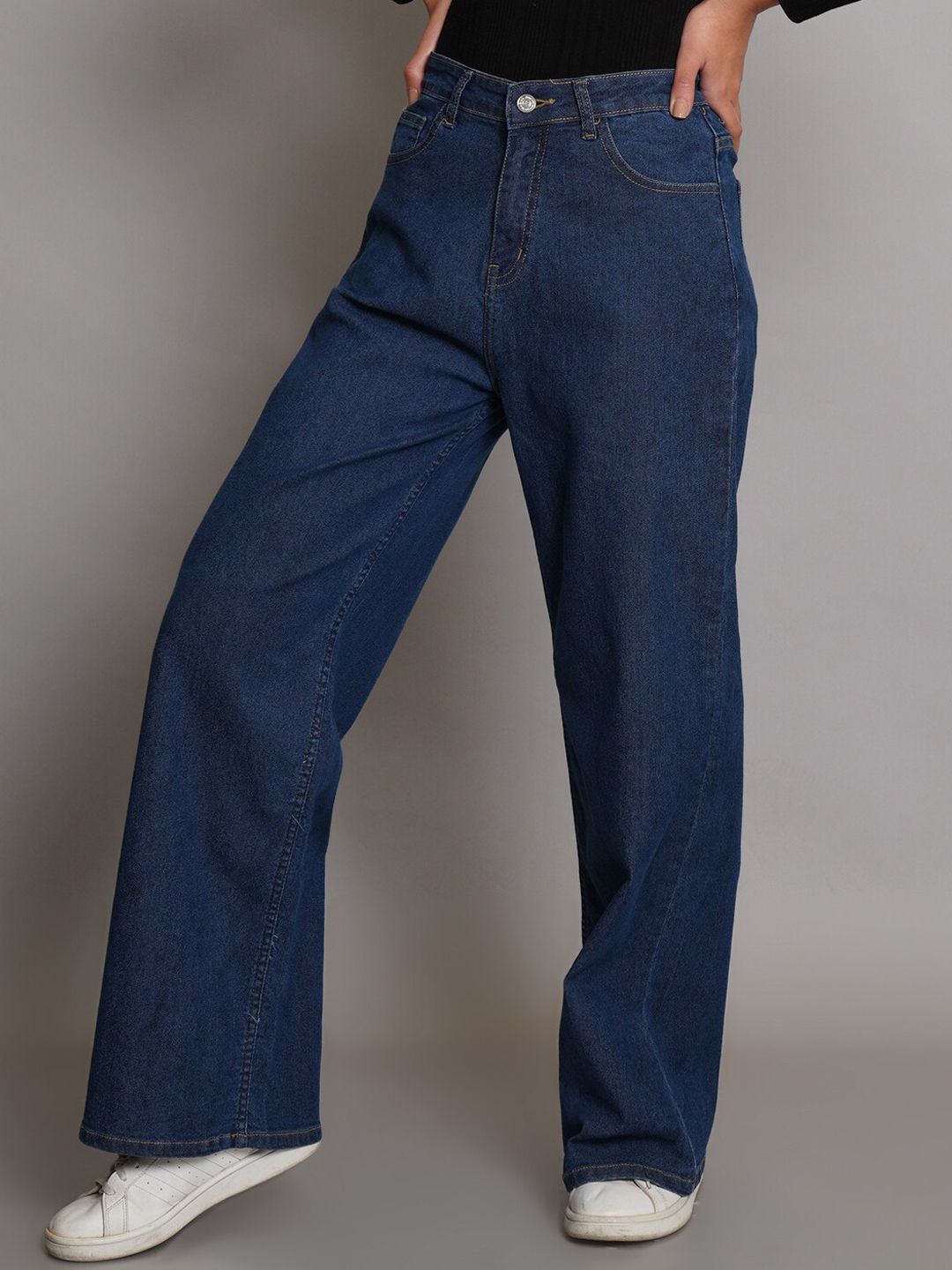 Women Jean Bootcut Straight Fit High-Rise Stretchable Jeans