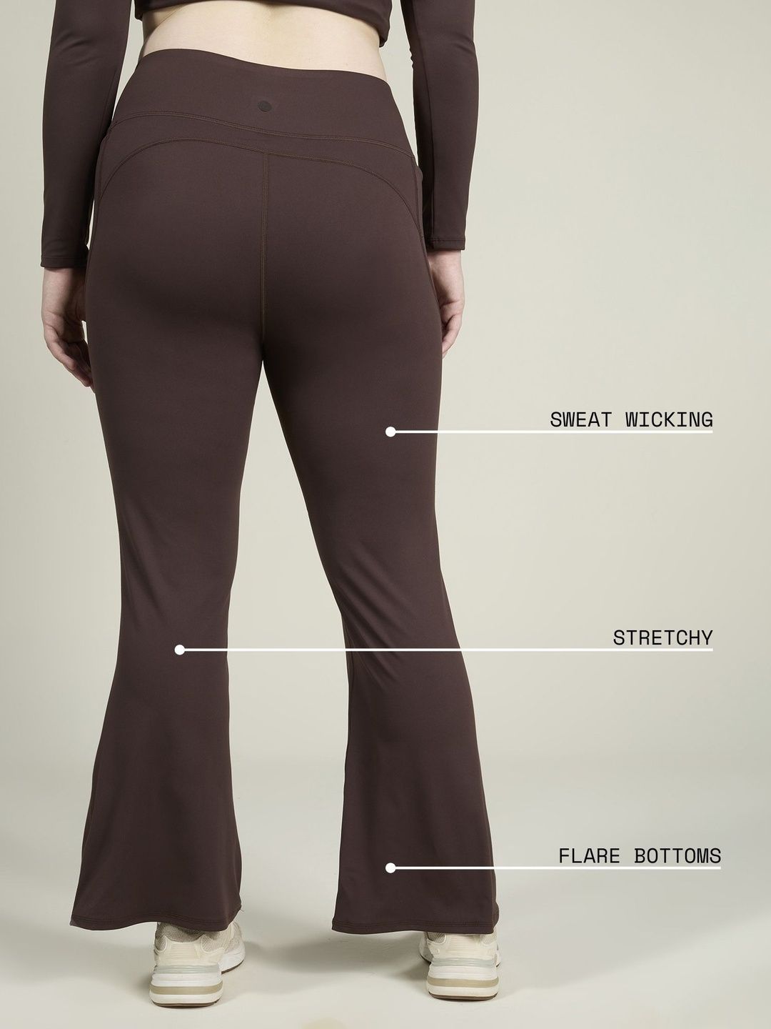 Brown Tall Sculpt Bootcut Leggings