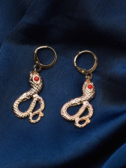 SALTY Stone-Studded Animal Shaped Drop Earrings