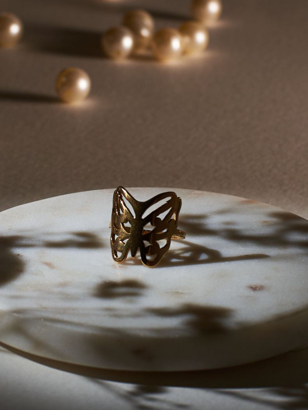 SALTY Textured Round Finger Ring