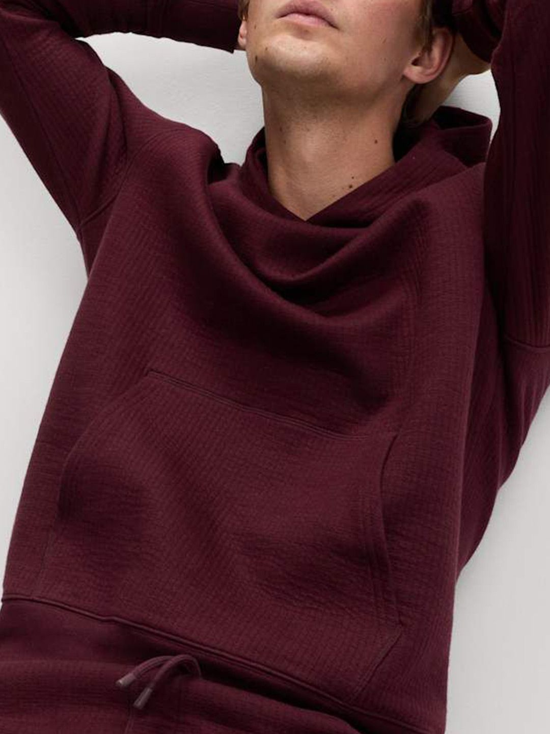 Cotton Rich Quilted Hoodie