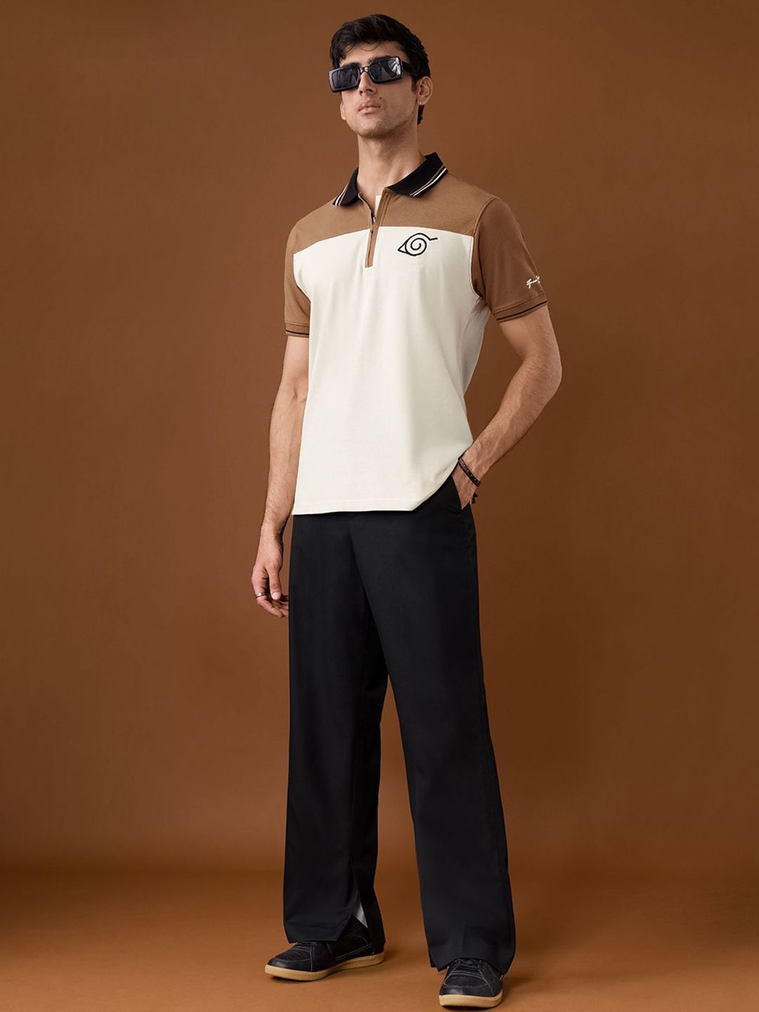 Men Regular Fit Naruto Printed Multicolor Polos