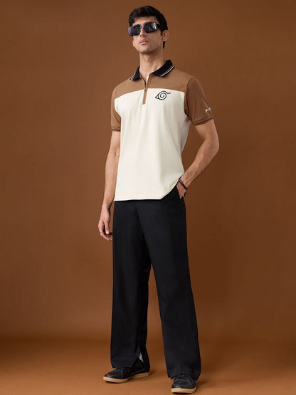 Men Regular Fit Naruto Printed Multicolor Polos