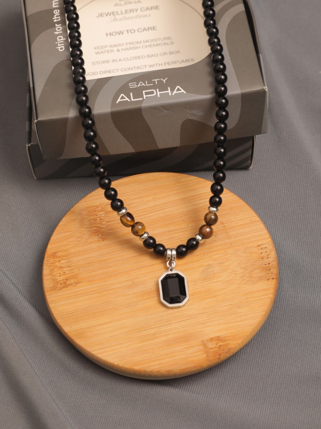 SALTY Men Stainless Steel Pendant with Chains
