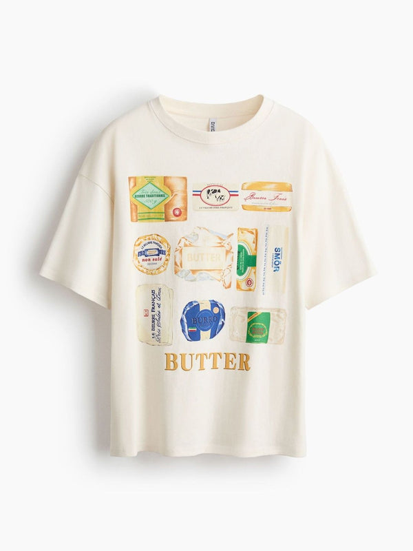 Oversized Print-Motif T-shirt