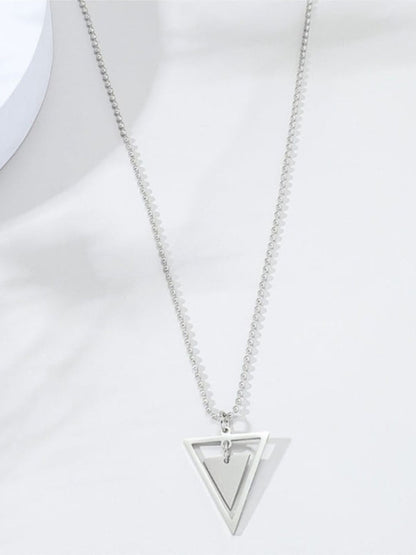 SALTY Men Triangular Pendants With Chains