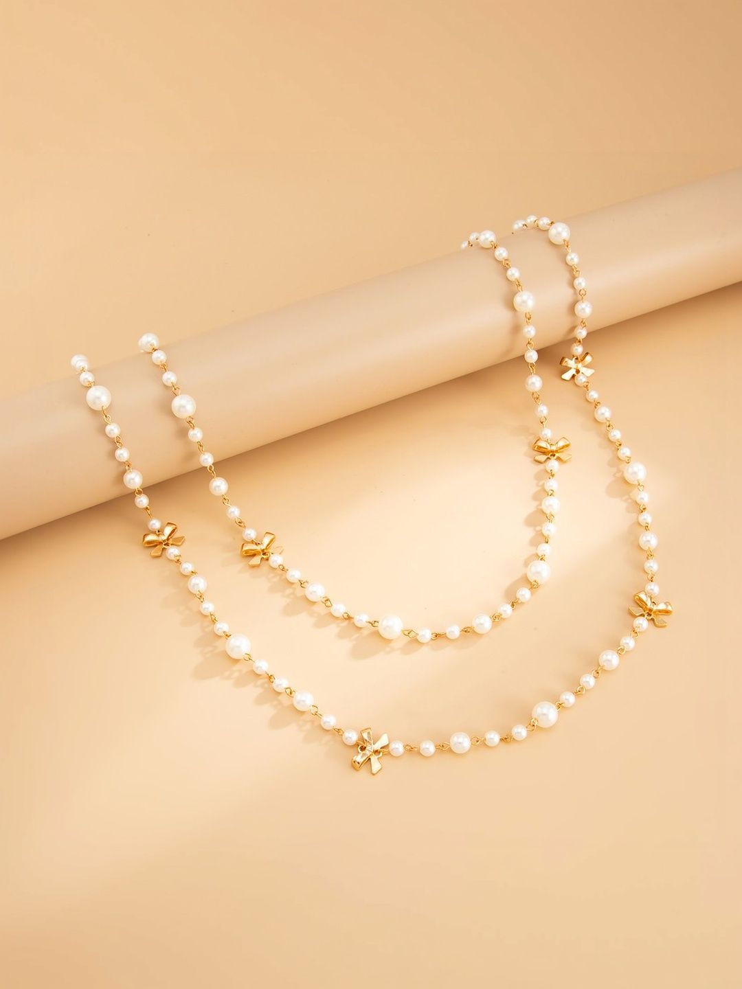 Gold-Plated Enamelled Necklace