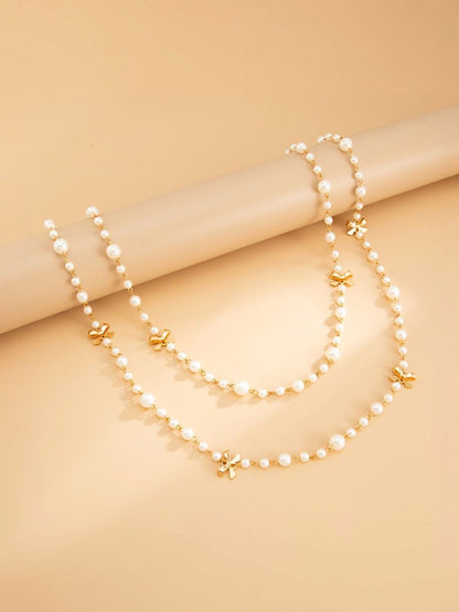 Gold-Plated Enamelled Necklace