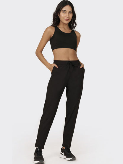Women Mid Rise Wrinkle Free Track Pants