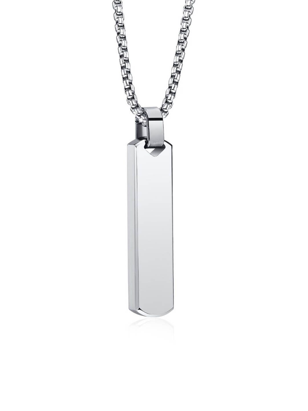 SALTY Stainless Steel Contemporary Edge Chain -Silver