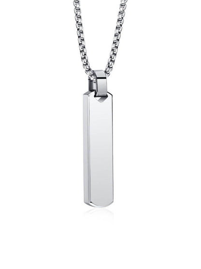 SALTY Stainless Steel Contemporary Edge Chain -Silver