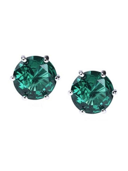 SALTY Stainless Steel Artificial Stones Studded Studs Earrings