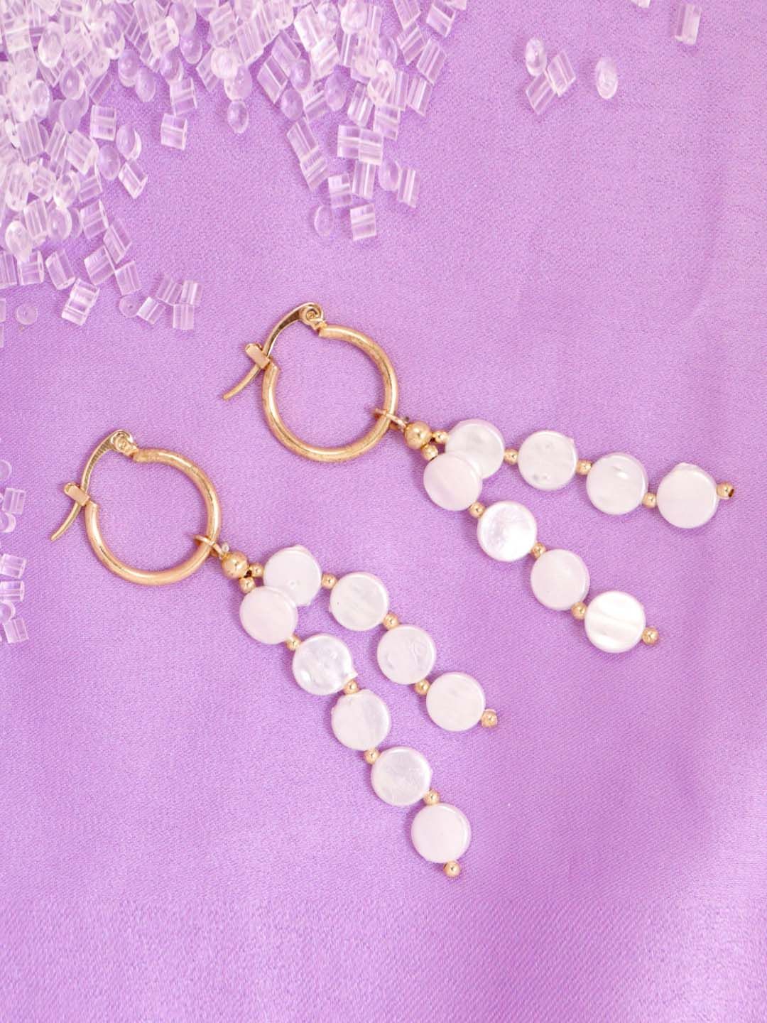 SALTY Gold-Plated Contemporary Tassel Drop Earrings