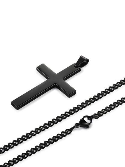 SALTY Men Christ'S Crucifix Chain with Pendant