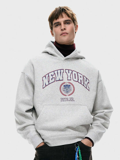 Loose Fit Printed Hoodie