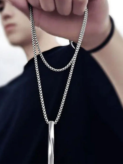 SALTY Set Of Bracelet & Necklace Collier & Subtle Knot - Pendant, Chain Jewellery Combo