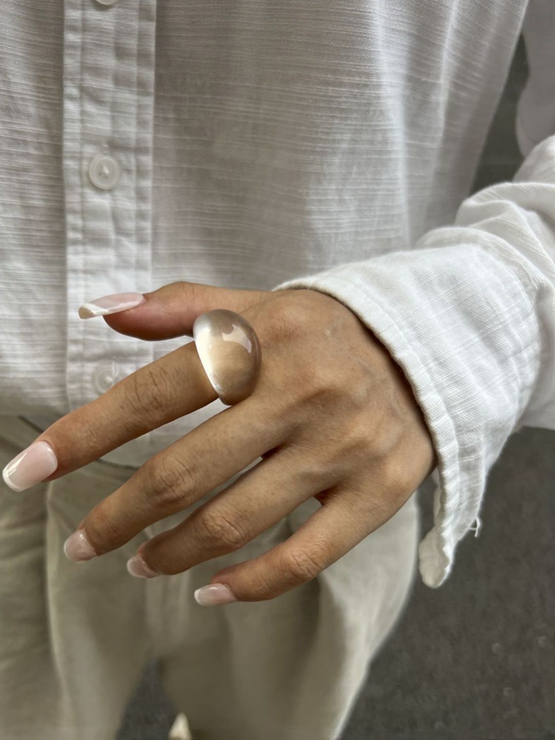 Women Textured Finger Ring