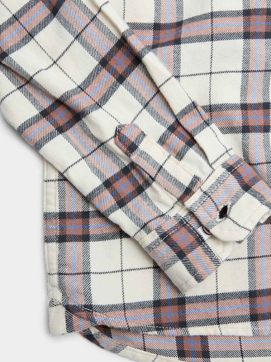 Pure Cotton Checked Hooded Shirt