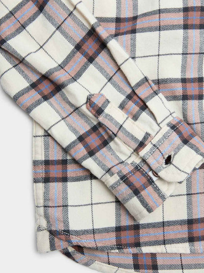 Pure Cotton Checked Hooded Shirt