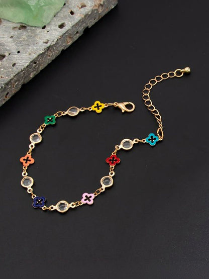 Men Handcrafted Gold-Plated Multistrand Bracelet