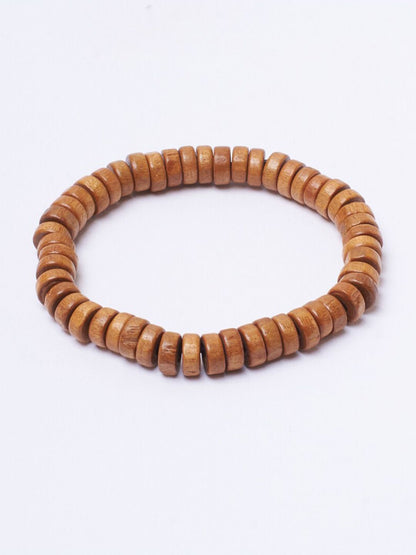 SALTY Men Wooden Elasticated Bracelet