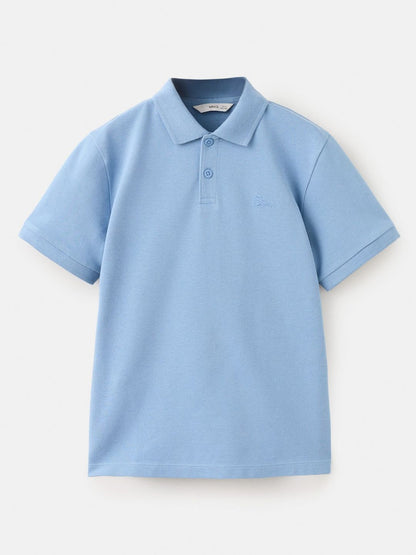 Kids Boys Pack Of 4 Polo Collar Pure Cotton T-shirt