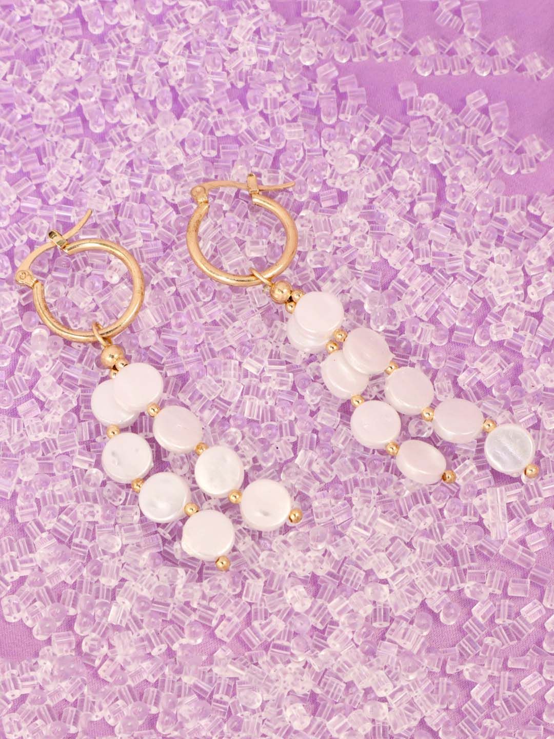 SALTY Gold-Plated Contemporary Tassel Drop Earrings