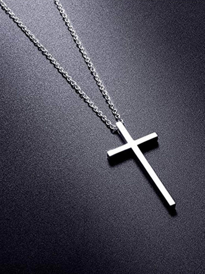 SALTY Stainless Steel Sacred Crossroads Pendant With Chain
