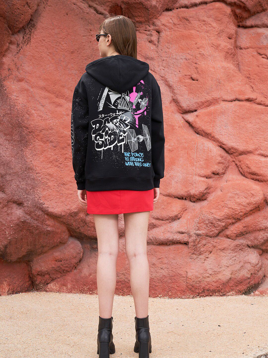 Star Wars Dark Side Graphic Hooded Sweatshirt
