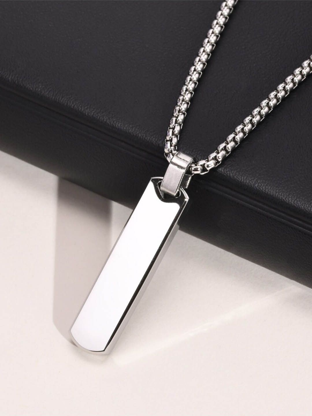 SALTY Stainless Steel Contemporary Edge Chain -Silver