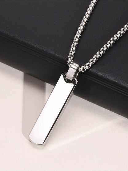 SALTY Stainless Steel Contemporary Edge Chain -Silver