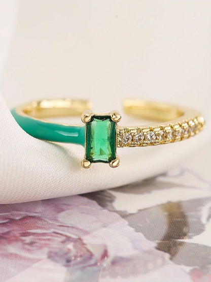 SALTY Stone Studded Finger Ring