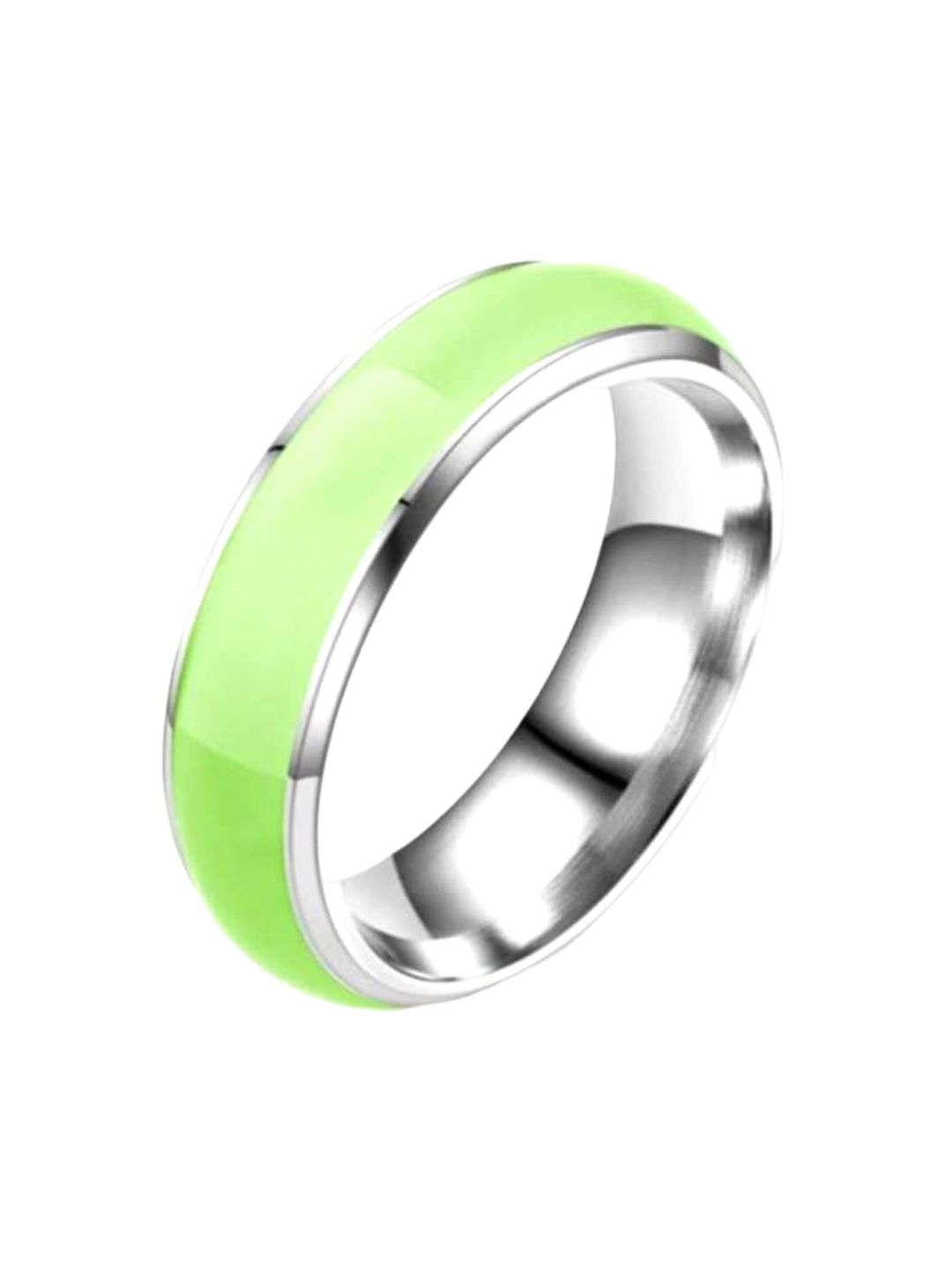 SALTY Men 92.5 Stainless Steel Aegean Icon Lush Band Ring