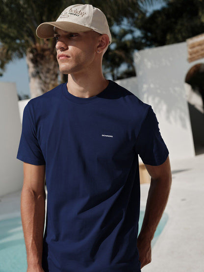 Men Pure Cotton Round Neck Supima Relaxed Fit T-shirt