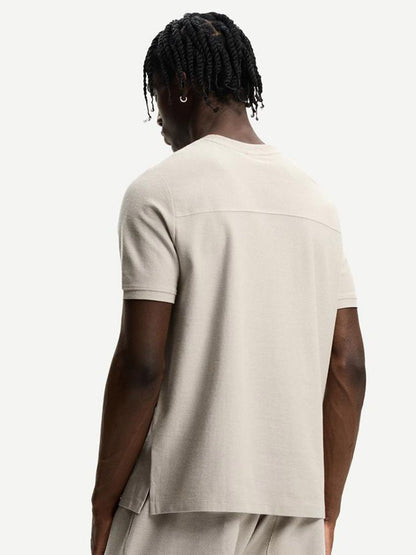 Textured short sleeve T-shirt