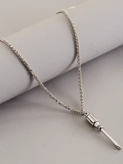 SALTY Men Silver-Plated Minimal Chain