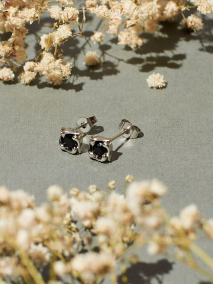 SALTY Men Silver-Plated Contemporary Studs Earrings