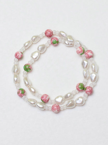 SALTY Crystals Beaded Elasticated Bracelet