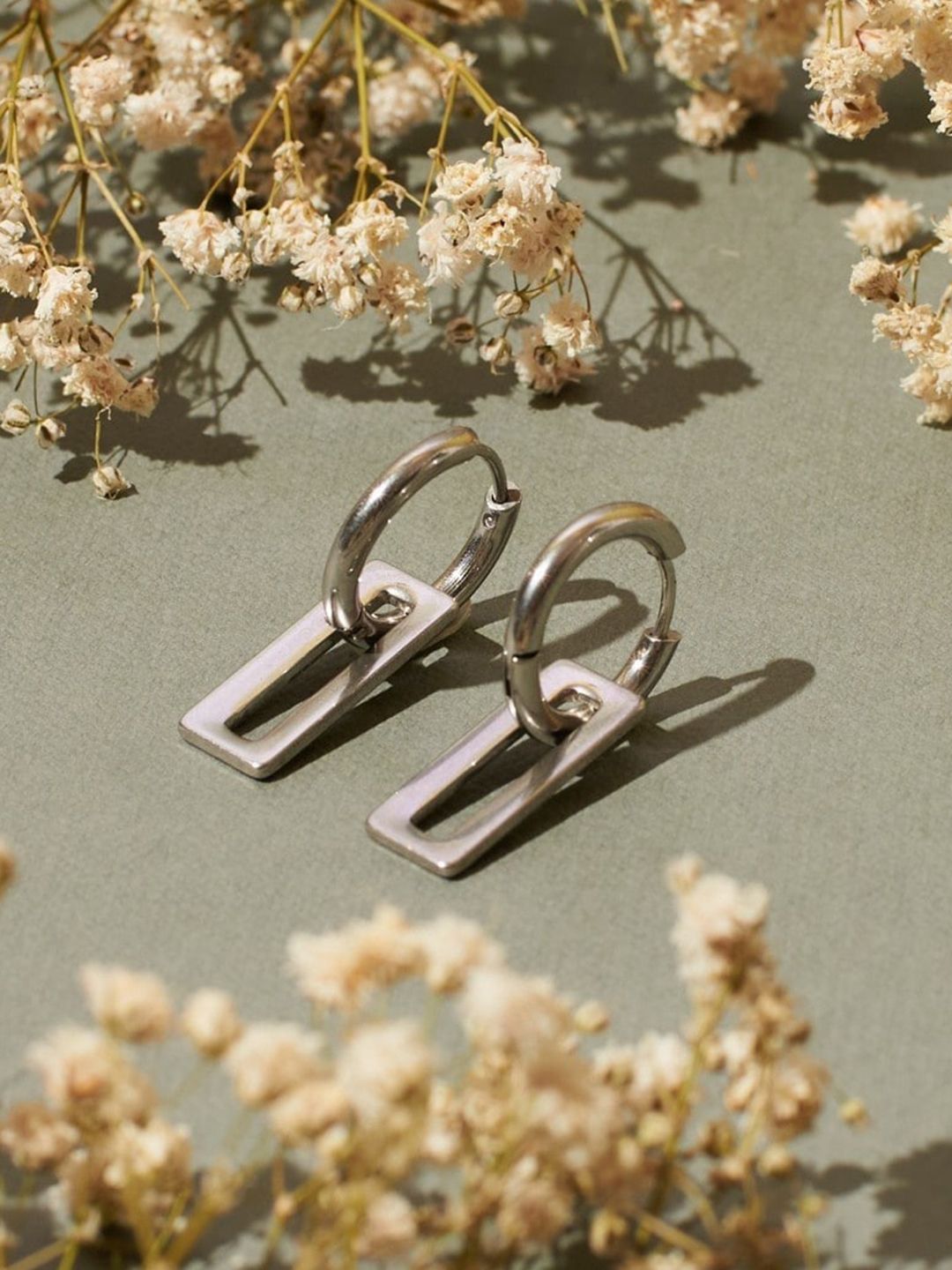 SALTY Men Stainless Steel Hoop Earrings