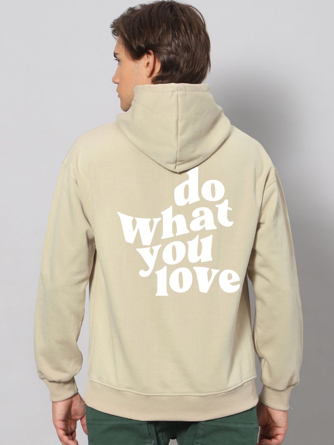 Men Printed Hooded Pullover Pullover Sweatshirt