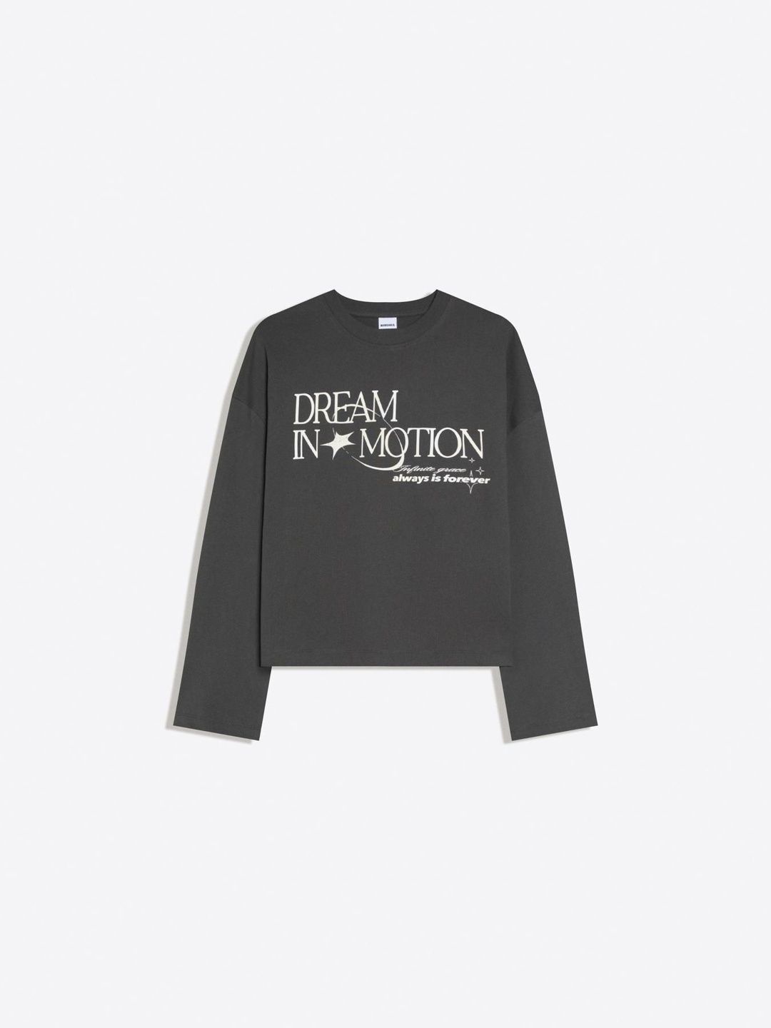 Oversize long-sleeve print T-shirt