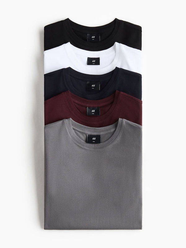 5-pack Slim Fit T-shirts
