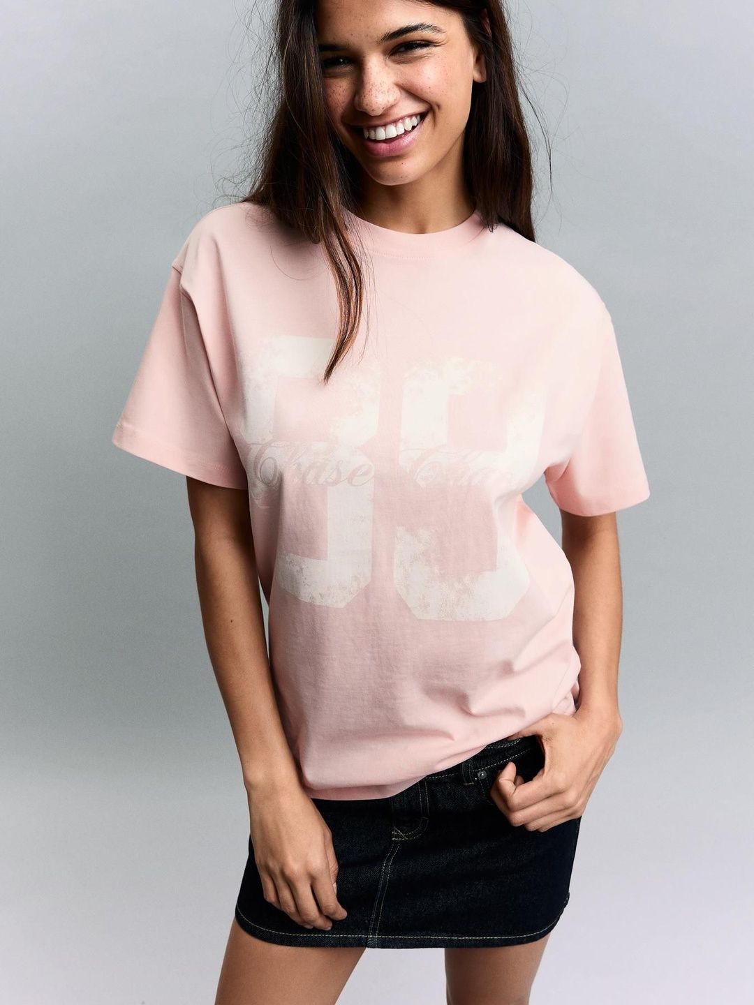 Typography Printed Cotton T-shirt