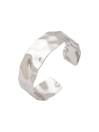 SALTY Stainless Steel Twilight Textured Cuff Bracelet