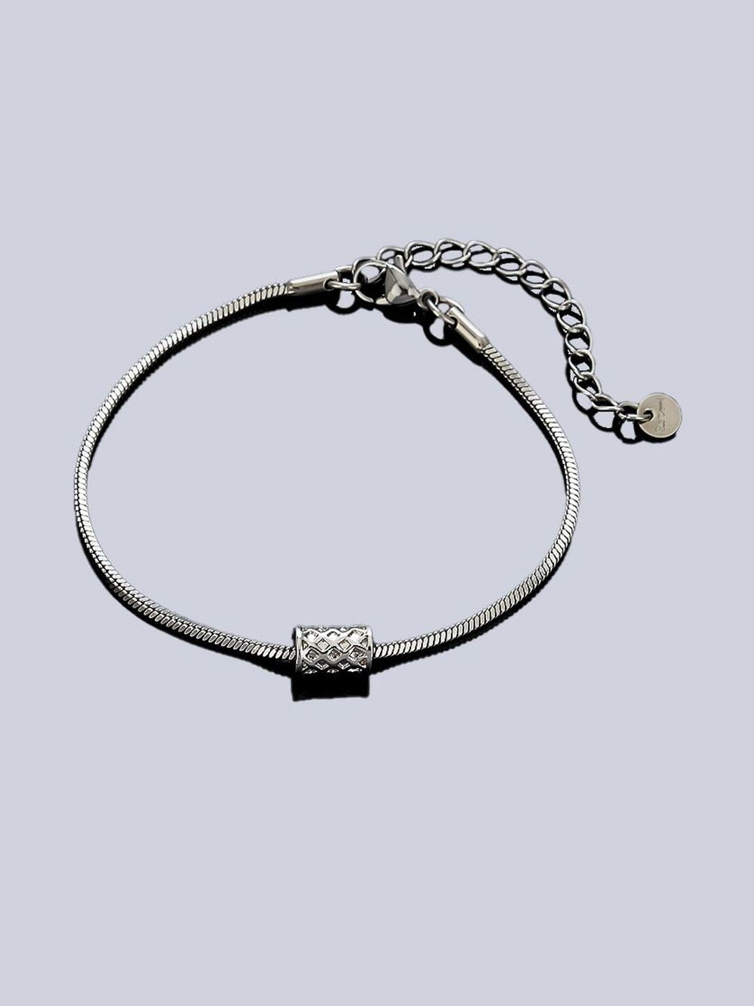 Men Silver-Plated Armlet Bracelet
