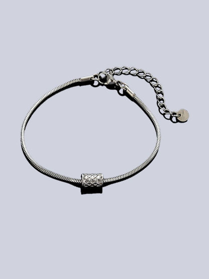 Men Silver-Plated Armlet Bracelet